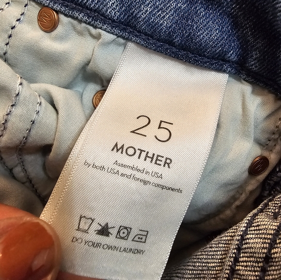 Mother The Tom Cat Ankle Fray From Out of Town Casual Denim Jeans Size 25 - Picture 6 of 10